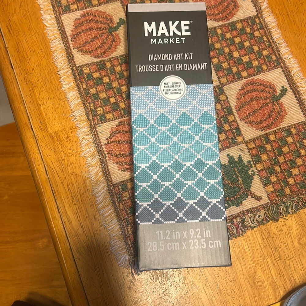 Make market, diamond, art, kit, multi surface adhesive, mermaid style sheet